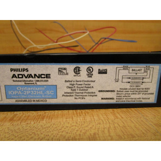 Philips-Advance Control IOPA-2P32HL-SC Ballast IOPA2P32HLSC (Pack of 17)