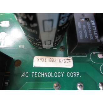 AC Technology 9931-003 Power Board Board 9931003 - Used
