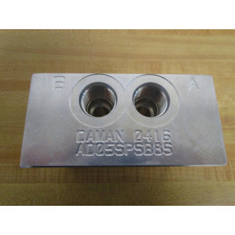 Daman Products AD05SPSB8S Valve Subplate