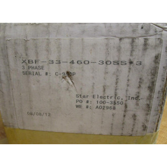 Warren Electric XBF-33-460-30SS*3 Electric Immersion Heater XBF3346030SS3