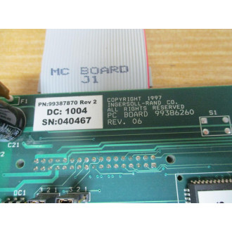Ingersoll Rand IR 99387870 Circuit Board 99386260 Rev 2 - New No Box