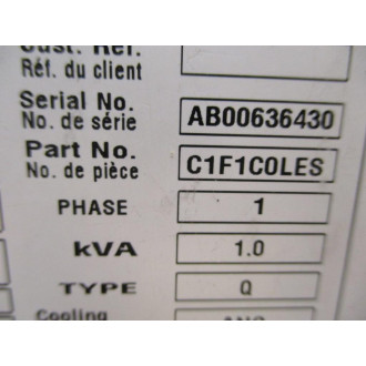 Hammond C1F1C0LES HPS Fortress Potted Transformer C1F1COLES