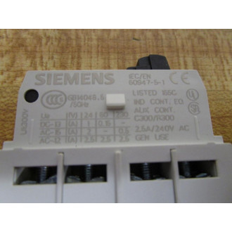 Siemens 3RV1901-1E Aux. Contact Block  3RV19011E (Pack of 2)