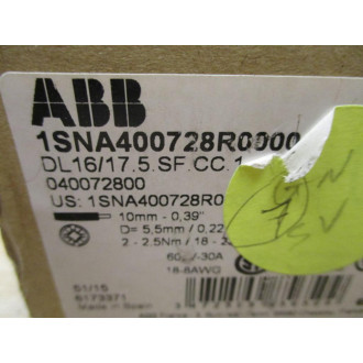 ABB 1SNA400728R0000 Fuse Block DL1617.5.SF.CC.1 (Pack of 7)