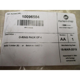 Markem-Imaje 10096504 O-Ring (Pack of 4)