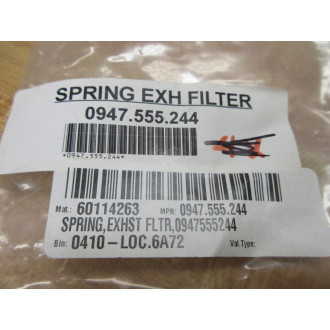 Generic 0947.555.244 Exhaust Filter Spring 0947555244 (Pack of 3)