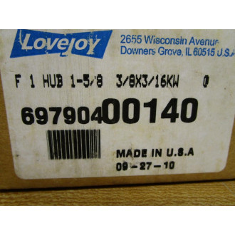 Lovejoy 69790400140 Gear Coupling Hub WKeyway 00140