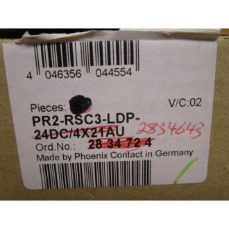 Phoenix PR2-RSC3-LDP-24DC4X21AU Module 28 34 72 4 (Pack of 3)