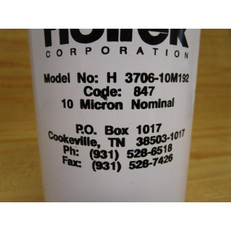 Fluitek H 3706-10M192 Hydraulic Filter Element H370610M192 (Pack of 3)