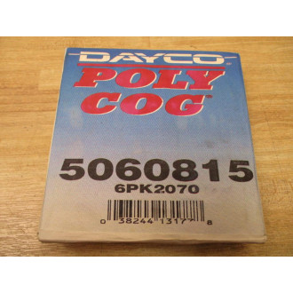 Dayco 5060815 Poly Cog Serpentine Belt 6PK2070