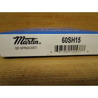 Martin 60SH15 QD Bushing Bore Sprocket