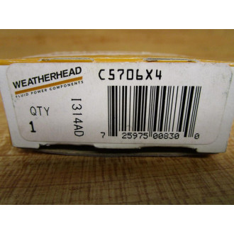 EatonWeatherhead C5706X4 Adapter Tee Fitting Swivel (Pack of 2)