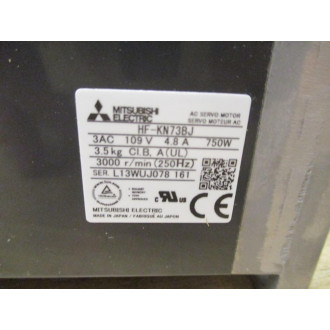 Mitsubishi HF-KN73BJ AC Servo Motor HFKN73BJ