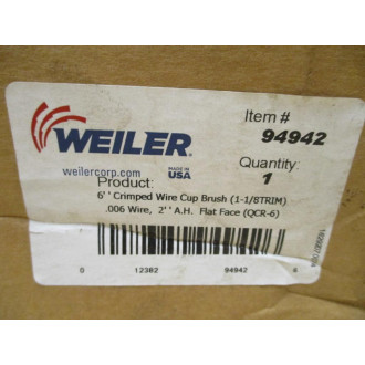 Weiler 94942 Wire Cup Brush (Pack of 3) - New No Box