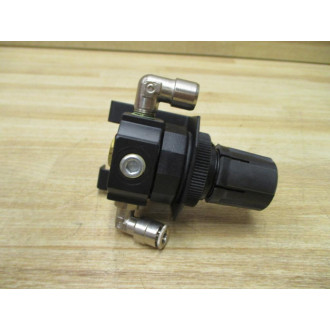 Watts Fluidair R384-01C Parker Regulator R38401C W Fittings & Mount - Used