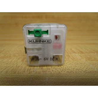 Kuhnke UF3G-6V DC N Relay UF3G6VDCN - Used