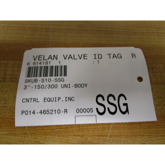 Velan SKUB-S10-SSG Seal Kit SKUBS10SSG
