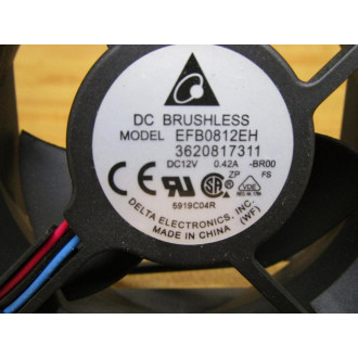 Delta EFB0812EH DC Brushless Fan 3620817311 (Pack of 2) - Used