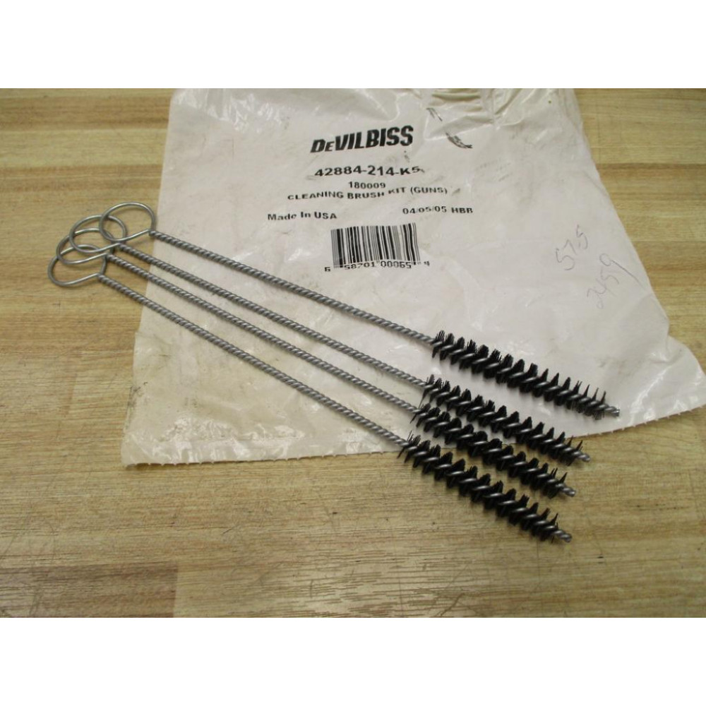 DeVilbiss 42884-214-K5 Cleaning Brush Kit 72884214K5 (Pack of 12)