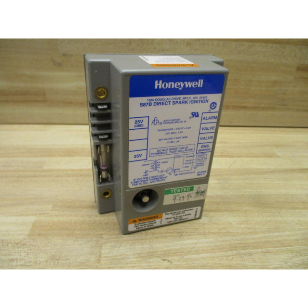Honeywell S87B Direct Spark Ignition 97-2456 Rev. F - Used