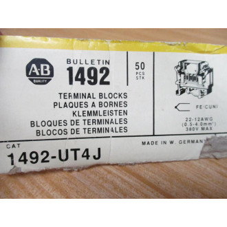 Allen Bradley 1492-UT4J Terminal Block (Pack of 3) - New No Box