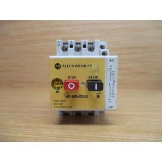 Allen Bradley 140-MN-0240 Manual Motor Starter 140MN0240 W 140-A11 - Used