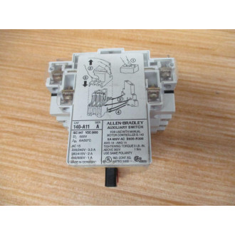 Allen Bradley 140-MN-0240 Manual Motor Starter 140MN0240 W 140-A11 - Used