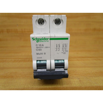 Schneider 24449 10A Breaker MG24449 Merlin Square D 2 Pole - Used