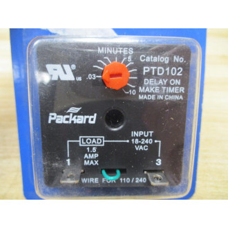 Packard PTD102 Delay On Make Timer (Pack of 3)