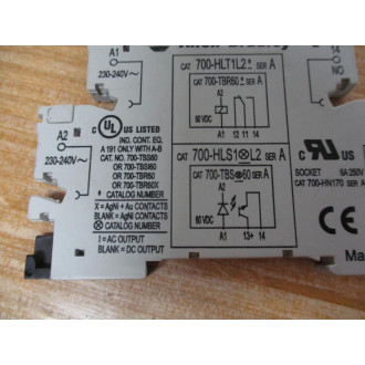 Allen Bradley 700-HLT1L2 Terminal Block Relay 700HLT1L2 - New No Box