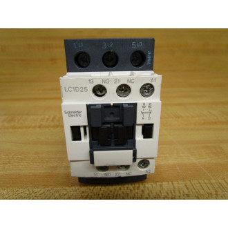 Schneider LC1D25P7 Telemecanique Contactor Square D W LAD4VU, WO Cover - Used