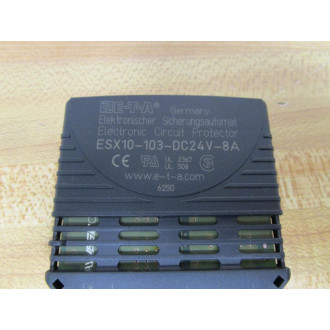 ETA ESX10-103-DC24V-8A Electronic Circuit Protector ESX10103DC24V8A - Used