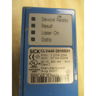 Sick CLV440-2010S01 Barcode Scanner 1 018 238 - Used