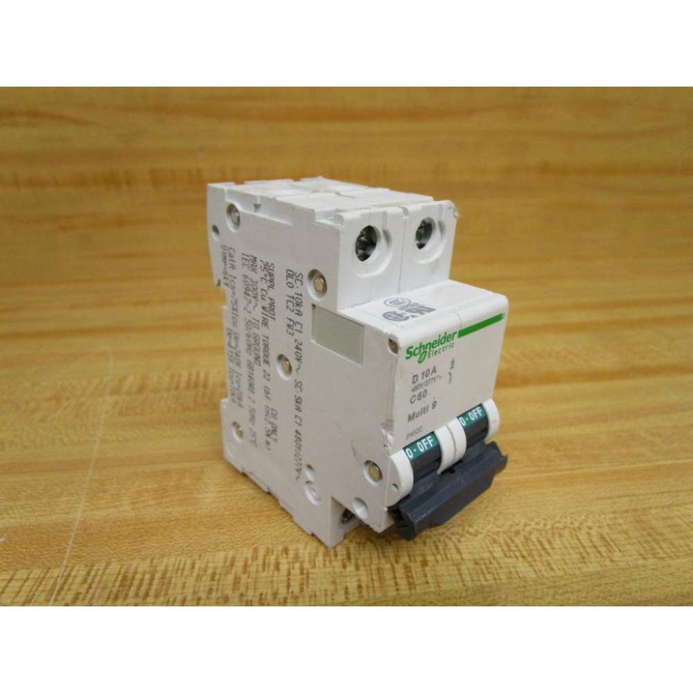 Schneider 24522 Square D 10A Breaker Merlin Gerin MG24522 - Used