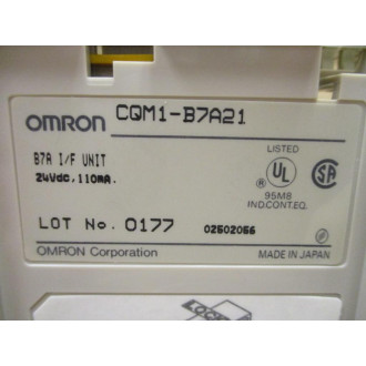 Omron CQM1-B7A21 Sysmac Programmable Controller CQM1B7A21