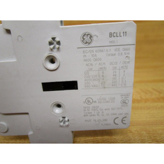 General Electric BCLL11 Auxiliary Contact WO Screws (Pack of 7) - Used