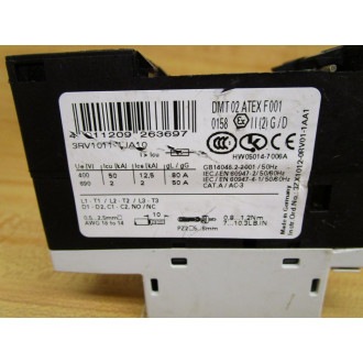 Siemens 3RV1011-1JA10 Motor Starter 3RV10111JA10 - Used