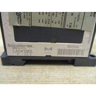Telemecanique LC1-D09BD Schneider Contactor W LAD4TBDL - Used