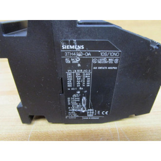 Siemens 3TH4310-0A Contactor 3TH43100A - Used