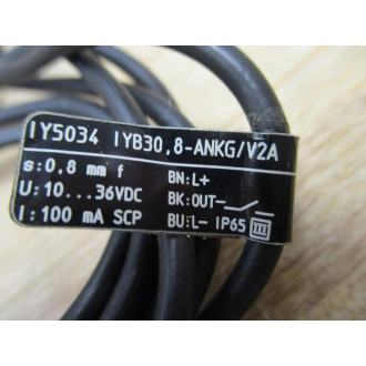 IFM Efector IYB30.8-ANKGV2A Proximity Sensor IY5034 Cable May Vary - Used