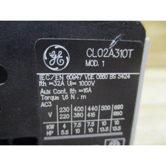 General Electric CL02A310TJ Contactor