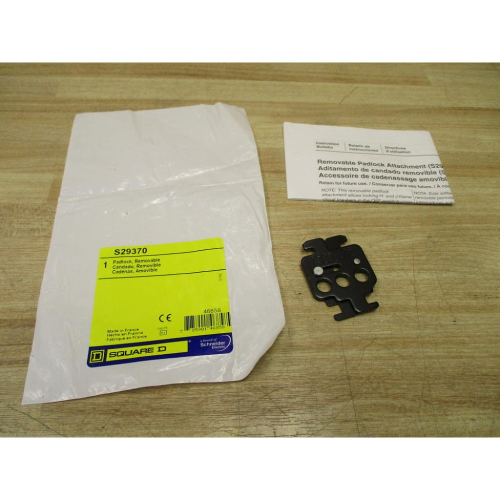 Square D S29370 Removable Padlock 46858