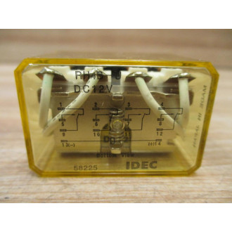 IDEC RH4B-U-DC12V Relay RH4B-U-12V DC (Pack of 2) - Used