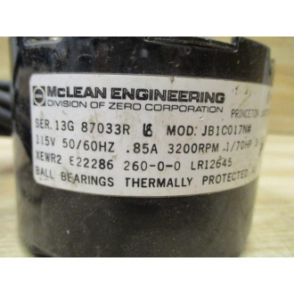 Mclean Engineering JB1C017N Motor 13G 87033R - Used