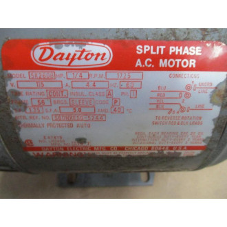Dayton 5K260B Split Phase AC Motor - Used