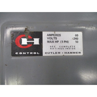 Cutler Hammer DG222NGB Safety Switch - Used