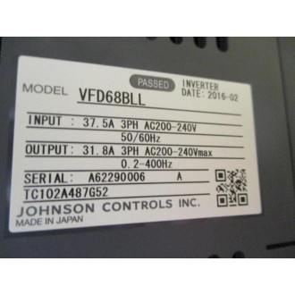 Johnson Controls VFD68BLL Frequency Drive