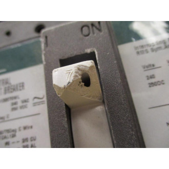 General Electric TEB132070WL 70A Circuit Breaker GE Chipped Switch - Used