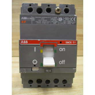 ABB S1N 70A 70A Circuit Breaker P-2719 - Used