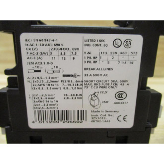 Siemens 3RT1024-1AB00 Contactor 3RT10241AB00 - New No Box